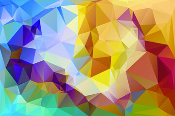 Colorful Polygonal Background.