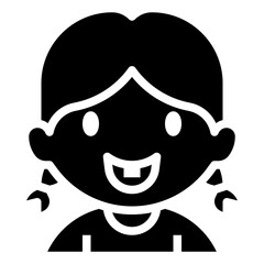 baby kid glyph style icon