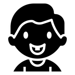 baby kid glyph style icon
