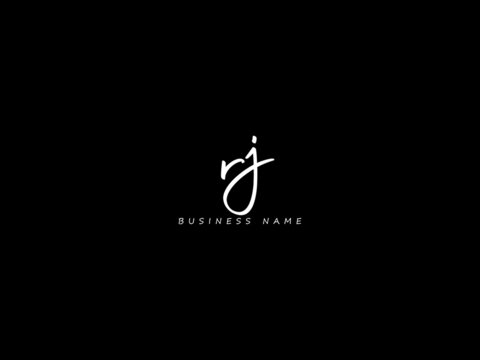 Letter RJ Logo, signature rj logo icon vector for your business