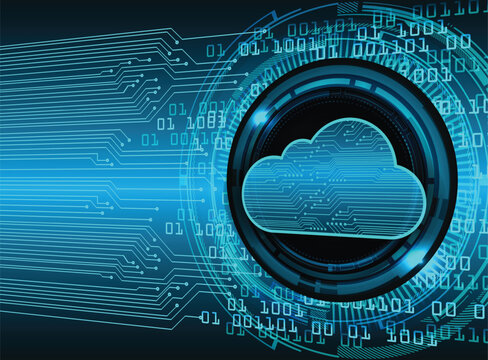 cloud computing circuit future technology concept background