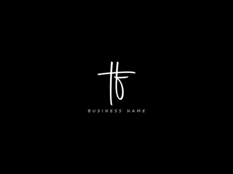 Letter TF Logo, signature tf logo icon vector for your business