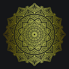 Ornamental luxury mandala pattern. Black complex doodle mandala on a transparent background, for printable coloring