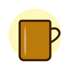 Coffee cup , Coffee Shop filled outline icon.