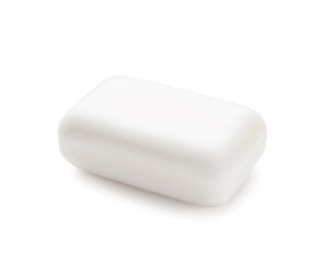 Soap bar on white background