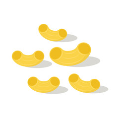 Macaroni vector. Macaroni noodle. Macaroni symbol vector.