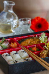 Sushi Selection on Table