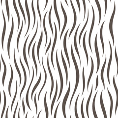 Adstract black and white textured pattern, seamless background. Wavy strokes.	
