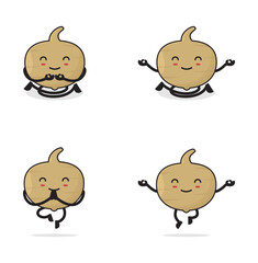 Jicama fruit cartoon