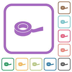 Insulating tape simple icons