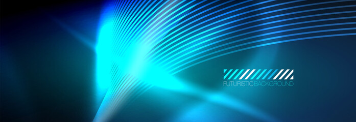 Neon dynamic beams vector abstract wallpaper background. Wallpaper background, design templates for business or technology presentations, internet posters or web brochure covers