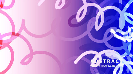 Abstract Colorful Curve Line Background with gradient color - vector