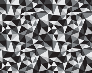 Seamless Vector Background from cells, triangles. Irregular Mosaic backdrop.