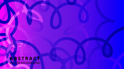 Abstract Colorful Curve Line Background with gradient  color - vector
