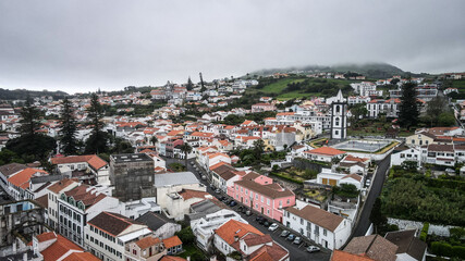 The landscape of Faial Island in the Azores