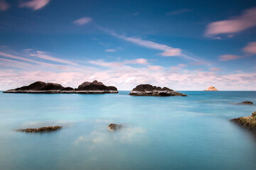 Long Exposure Landscape of the coastal parts of Koh Tao, Thailand
