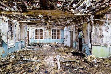 Adandoned Old Wrecked Destroyed Broken Room