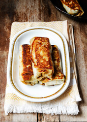 traditional crepes with meat