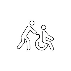 Disabled Handicap icons symbol vector elements for infographic web