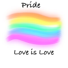 Lgbt background love is love illustration design.