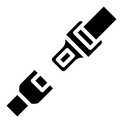 Car Service_Seatbelt glyph icon,linear,outline,graphic,illustration
