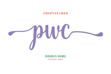 PWC lettering logo is simple, easy to understand and authoritative