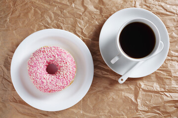 Donut and coffee
