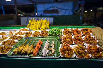Deep Fried Street Foods at a Thai Night Market