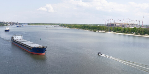 Obraz premium Construction of a football stadium in Rostov-on-Don