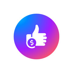 Obraz premium Cost Per Like - Sticker