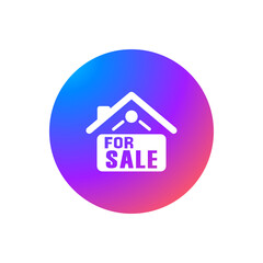 Home For Sale Sign - Sticker