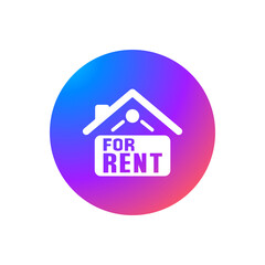 Home for Rent Sign - Sticker