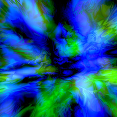 Fototapeta na wymiar Vibrant blue green abstract