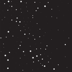 Sliver Stars Wallpaper. White Confetti Cosmos. Tiny Falling Space. Celebration Sky. Twinkle Glitter Gift. Sparkling Design. Texture Anniversary. Universe Modern.