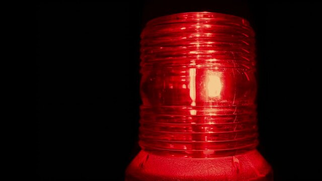 Red Alert Alarm Light Flashing