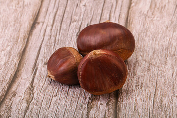 Organic natural sweet Chestnut heap