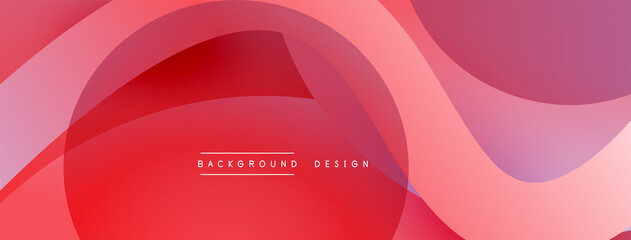 Abstract overlapping lines and circles geometric background with gradient colors