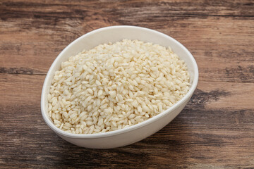 Raw arborio rice for Risotto