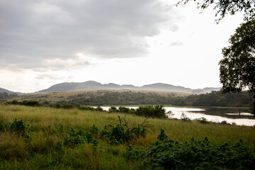 Lake view and mountains 