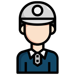Golf Elements_Golfer filled outline icon,linear,outline,graphic,illustration