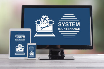 System maintenance concept on different devices