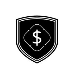 Money convert icon isolated on white background