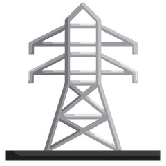 Industry_Transmission Tower flat icon,linear,outline,graphic,illustration
