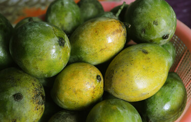 Green fresh Mango fruit for healthy nutrition 