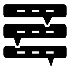 Message_Conversation glyph icon,linear,outline,graphic,illustration
