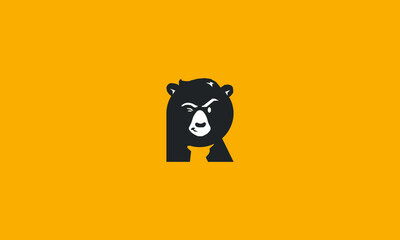 bear logo icon vector logo design 