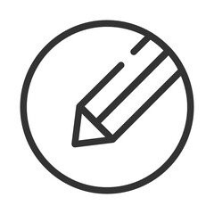 Pencil , Education outline icon.