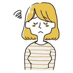 がっかりしている女性