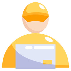 Order And Shipping_courier flat icon,linear,outline,graphic,illustration