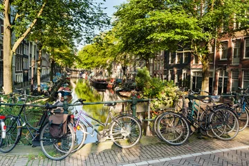 Foto op Plexiglas Stadsbeeld van Amsterdam, Cityscape of Amsterdam © AGAMI